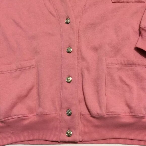 Justin Allen Xtra Womens Cardigan Sweater Size 44/24W Pink Long Sleeve - Picture 7 of 12